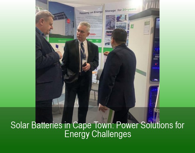 Solar Batteries in Cape Town: Power Solutions for Energy Challenges